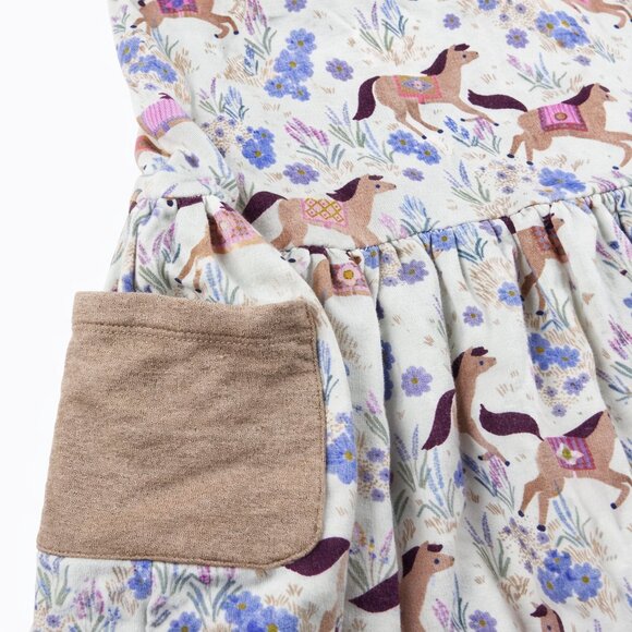 Little Sleepies Super Soft Poney Dress, EUC, Size 3T - Picture 2 of 3